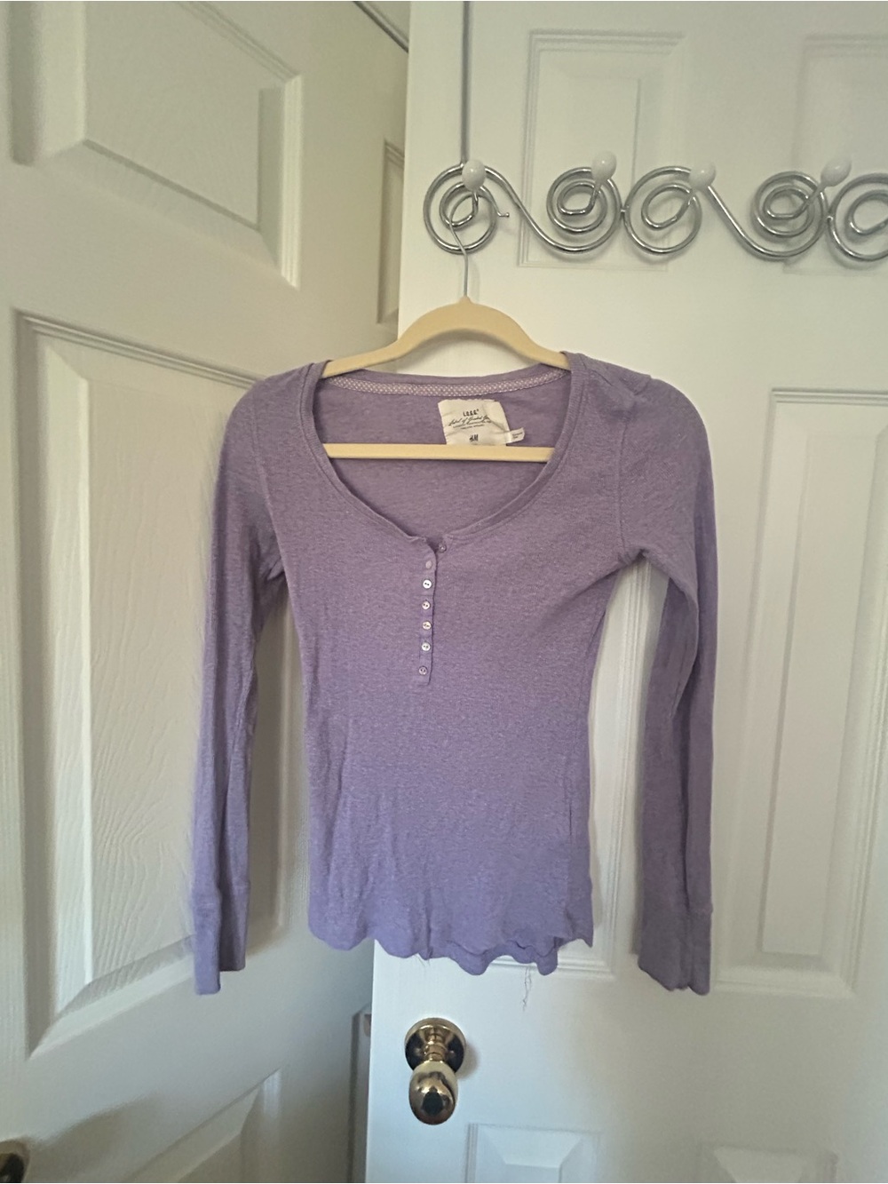 H&M Women's Purple Long Sleeve Top - Picture 3 of 5